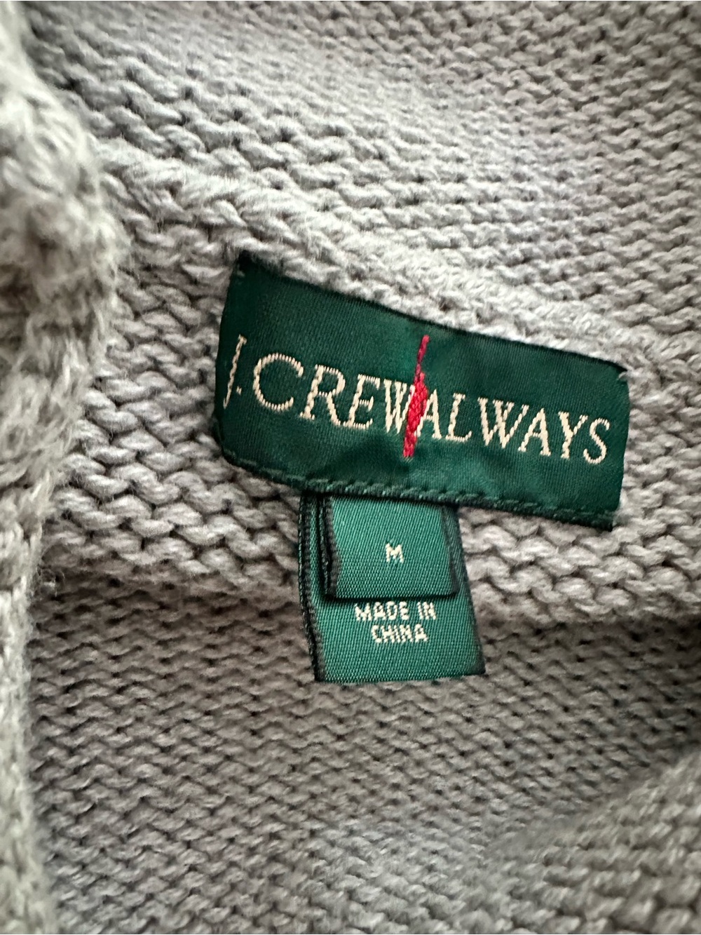 J Crew Gray Womens Mock-Neck Knit Sweater - Picture 3 of 3